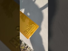 revêtement de puissance de couleur or chromé