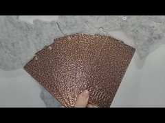 Couche en poudre de film lisse Hammertone brun pour les applications architecturales