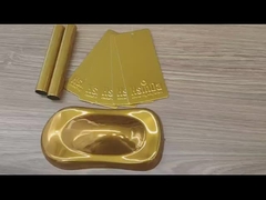 Couche en poudre d'or de miroir brillant thermodurcissable pour sculptures et roues à haut brillant