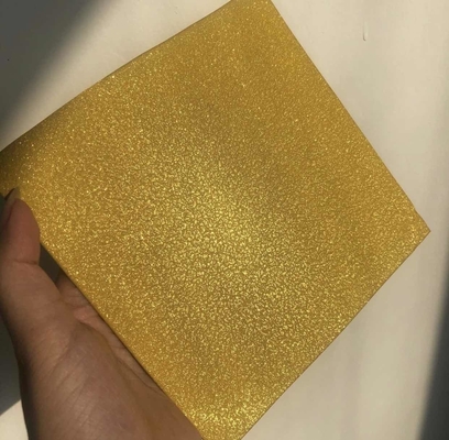 Revêtement industriel de poudre de solide de couleur d'or métallique et clair