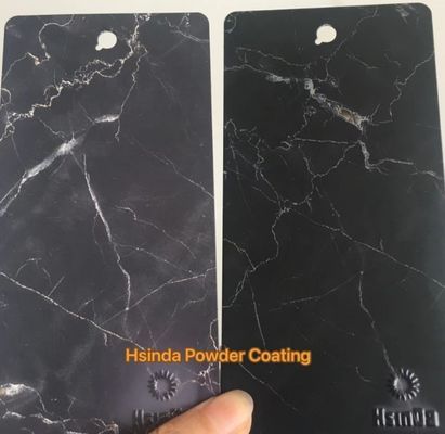 Peinture de revêtement en poudre à effet marbre résistante aux rayures pour la surface métallique