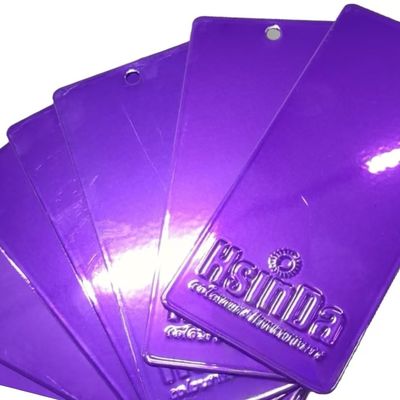 Couche en poudre de bonbons vibrante violette écologique résistante aux UV pour vélos