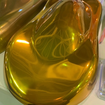 Peinture de revêtement en poudre transparente violette verte