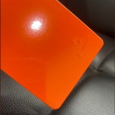 Couche en poudre électrostatique résistante aux produits chimiques de couleur orange pour les équipements de sport à vélo