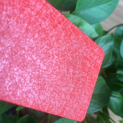 Couche en poudre d'état Ral3020 Peau de lézard rouge Alligator Finition UV électrostatique pour 1000h d'humidité métal industriel