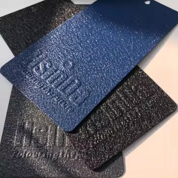 Hsinda Polyéster époxy en poudre revêtement anti- rayures Ral couleur de la peau texture de la peinture à pulvériser
