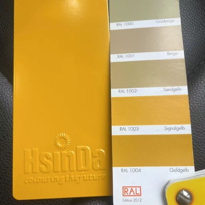 Ral 1003 Signal jaune revêtement en poudre facile à nettoyer pour le cadre de vélo