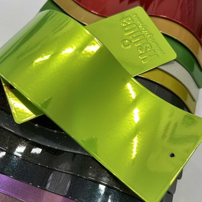 Peinture en poudre de résine polyester solide couleur illusion or vert rouge Chrome