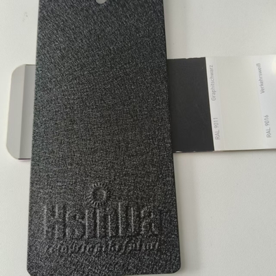 Coupe en cuir résistant aux intempéries Noir Polyester poudre de revêtement électrostatique pour revêtement en poudre extérieure