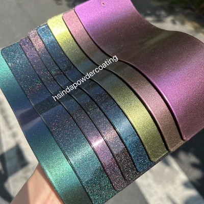 Peinture en aérosol scintillante colorée transparente à illusion de revêtement en poudre électrostatique métallique