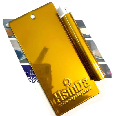 Couleur dorée miroir chrome électrostatique résistant à la chaleur résistant aux produits chimiques oxydant revêtement en poudre peinture pulvérisée pour la fabrication de métaux