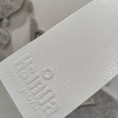 Revêtement en poudre polyester texture froissée blanc 60-80um pour métal